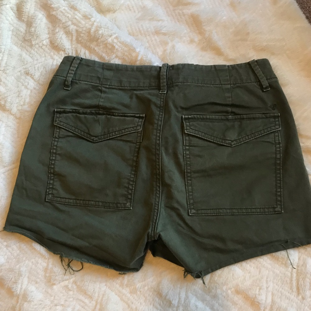 army green shorts from american eagle